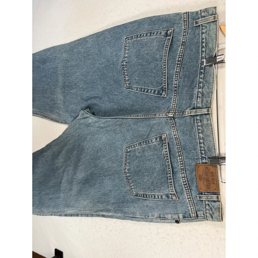 Vintage Old Navy Number 7 Blue Jeans Mens 44x32 Medium Wash Straight Leg Denim